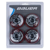 Bauer XR3 Indoor 76A Roller Hockey Wheel - Red - 4 Pack Size 72mm