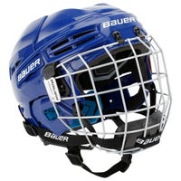 Bauer Prodigy Youth Hockey Helmet Combo in Blue