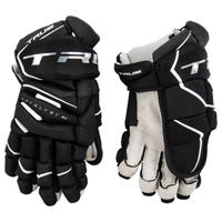 True Catalyst 9X Junior Hockey Gloves in Black Size 11in