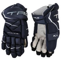 True Catalyst 7X3 Senior Hockey Gloves in Navy Size 13in