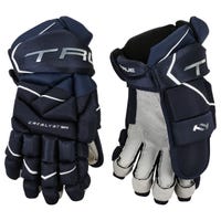 True Catalyst 9X3 Junior Hockey Gloves in Navy Size 11in