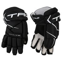 True Catalyst 9X3 Youth Hockey Gloves in Black Size 8in