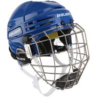 Bauer Re-Akt 75 Hockey Helmet Combo in Royal/Royal