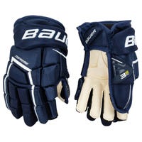 Bauer Supreme 3S Pro Intermediate Hockey Gloves in Navy Size 12in