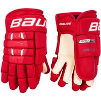 Bauer Pro Series Junior Hockey Gloves in Red Size 11in