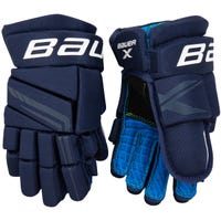 Bauer X Junior Hockey Gloves in Navy Size 11in