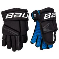 Bauer X Youth Hockey Gloves in Black/White Size 8in