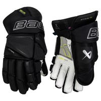 Bauer Vapor Hyperlite Senior Hockey Gloves in Black Size 14in