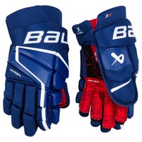 Bauer Vapor 3X Senior Hockey Gloves in Blue Size 15in