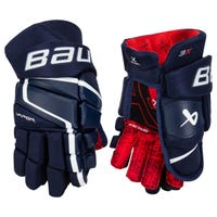 Bauer Vapor 3X Intermediate Hockey Gloves in Navy Size 12in