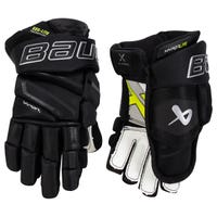 Bauer Vapor Hyperlite Junior Hockey Gloves in Black Size 10in