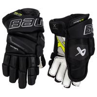 Bauer Vapor Hyperlite Junior Hockey Gloves in Black Size 11in