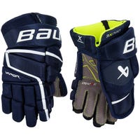 Bauer Vapor 3X Pro Junior Hockey Gloves in Navy Size 10in