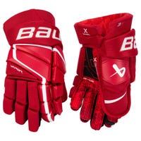 Bauer Vapor 3X Senior Hockey Gloves in Red Size 14in