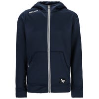 Bauer Team Fleece Full Zip Youth Sweatshirt in Navy Size Small