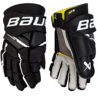 Bauer Supreme M3 Senior Hockey Gloves in Black/White Size 15in