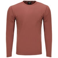 Bauer Fleece Merino Senior Long Sleeve Tech T-Shirt in Burgundy Size Medium