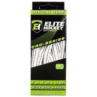 "Elite Pro-Series Premium Wide NON-WAXED Molded Tip Laces in White/Black"