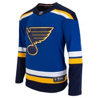 Fanatics St. Louis Blues Premier Breakaway Blank Adult Hockey Jersey in Blue/Yellow Size X-Large