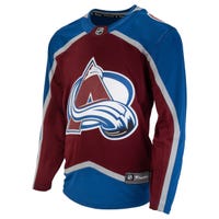 Fanatics Colorado Avalanche Premier Breakaway Blank Adult Hockey Jersey in Maroon/Blue Size Large