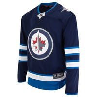 Fanatics Winnipeg Jets Premier Breakaway Blank Adult Hockey Jersey in Navy Size Large