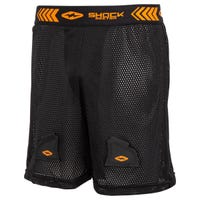Shock Doctor Loose Youth Jock Shorts w/Cup in Black/Orange Size Small