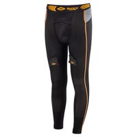 Shock Doctor Compression Youth Jock Pant w/Cup in Black/Orange Size Large