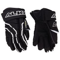 Alkali RPD+ Quantum Junior Hockey Gloves | Nylon in Black/White Size 11in