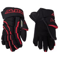 Alkali RPD+ Quantum Junior Hockey Gloves | Nylon in Black/Red Size 10in