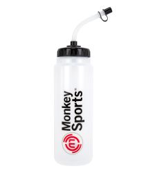 NHL 1000 ML Water Bottle w/ Pull Top - Silver/Black