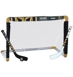 Vaughn Deluxe Mini Sticks Hockey Set with nets, sticks, balls, carrying case
