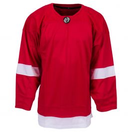 Monkeysports Premium Youth Practice Hockey Jersey in Red/White Size Large/X-Large