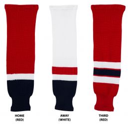 Monkeysports Columbus Blue Jackets Mesh Hockey Socks in White Size Intermediate