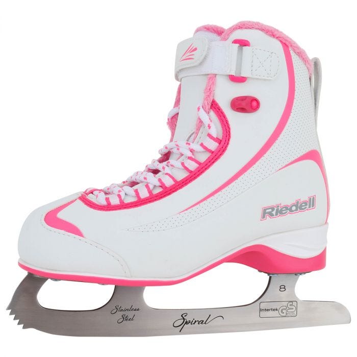 girls pink ice skates