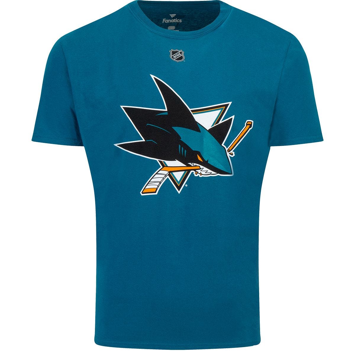 San Jose Sharks Fanatics Authentic Stack Name Number Short Sleeve T Shirt