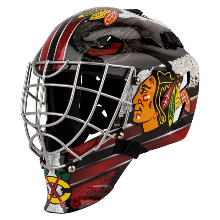 Chicago Blackhawks Unsigned Franklin Sports Replica Goalie Mask - Unsigned  Mask
