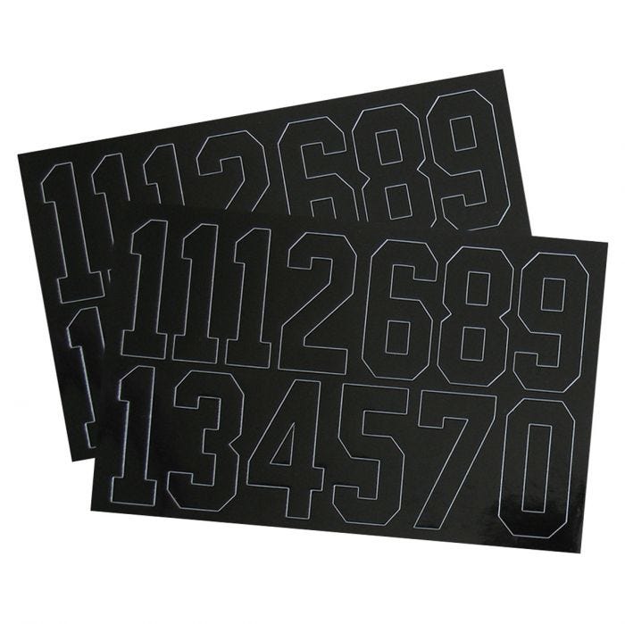 A&R Helmet Number Decals