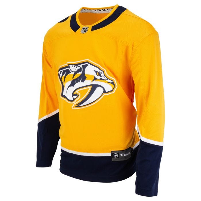 Fanatics Men s Nashville Predators Official Breakaway Jersey Size Large Yellow