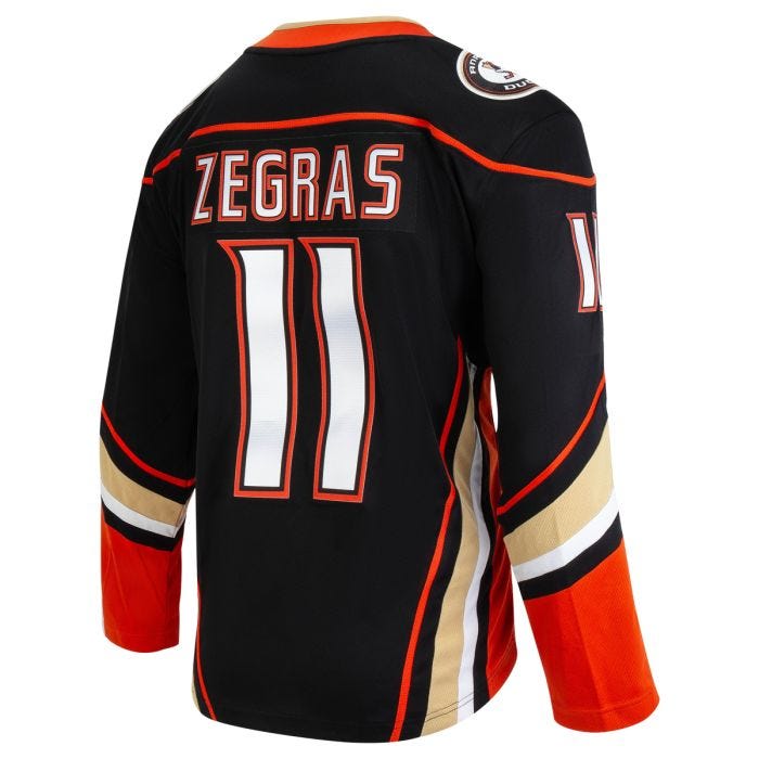 Anaheim Ducks Trevor Zegras Fanatics Premier Breakaway Adult Jersey