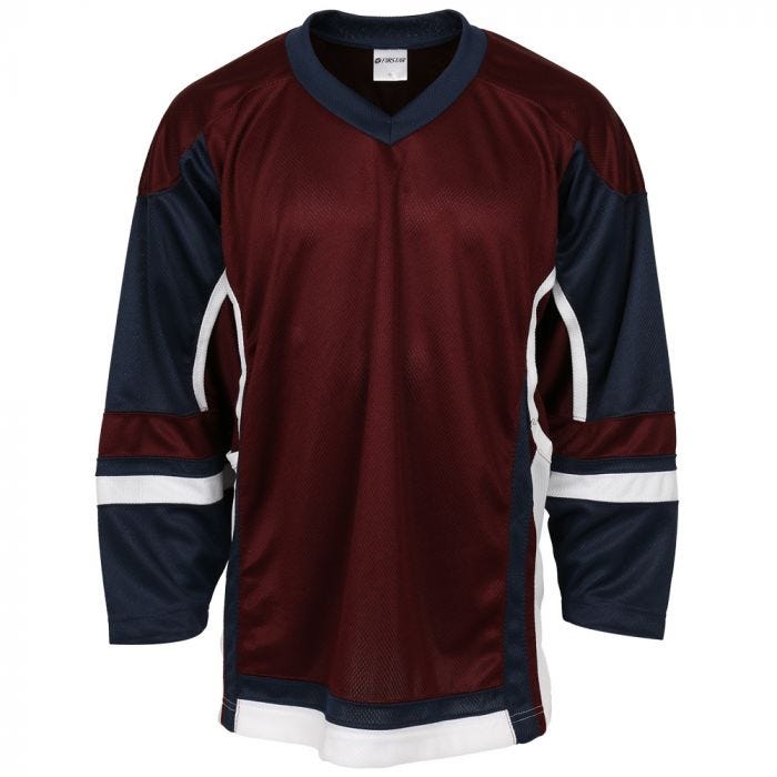maroon hockey jersey