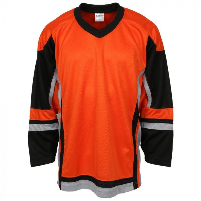 orange and black jersey