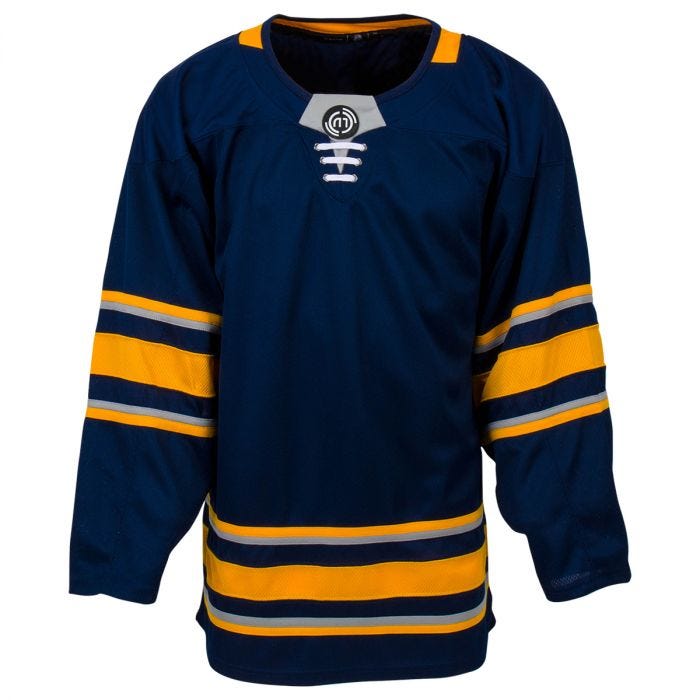 Monkeysports Buffalo Sabres Uncrested Adult Hockey Jersey in Navy Size XX-Large