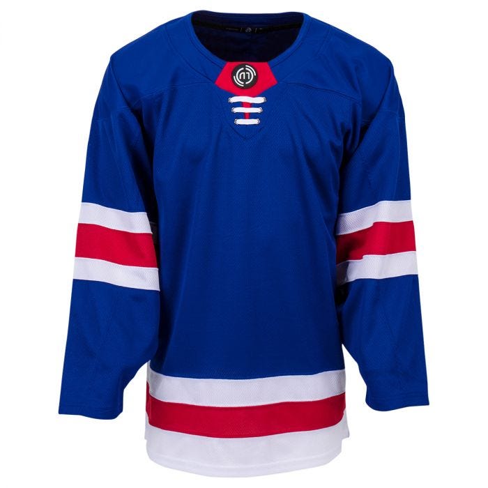 Monkeysports New York Islanders Uncrested Adult Hockey Jersey in Royal Size Goal Cut (Intermediate)