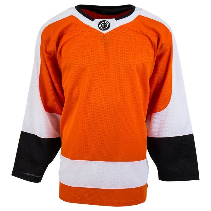 Philadelphia Customized Replica Hockey Jersey White / Jr - Small/Medium