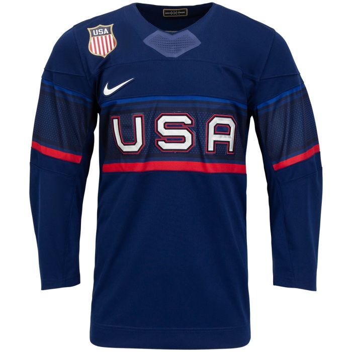 Nike 2002 Team USA Hockey Winter Olympics Stitched Hockey Jersey