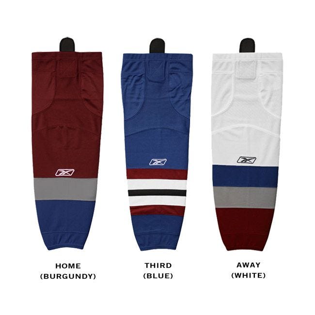 reebok socks size chart