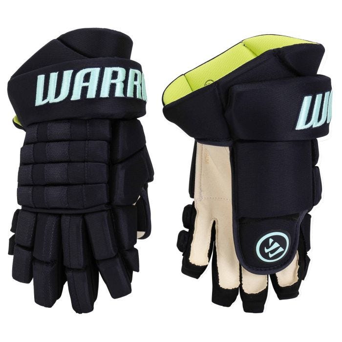 Warrior Alpha Classic NHL Pro Stock Senior Hockey Gloves in Carolina Size 13in