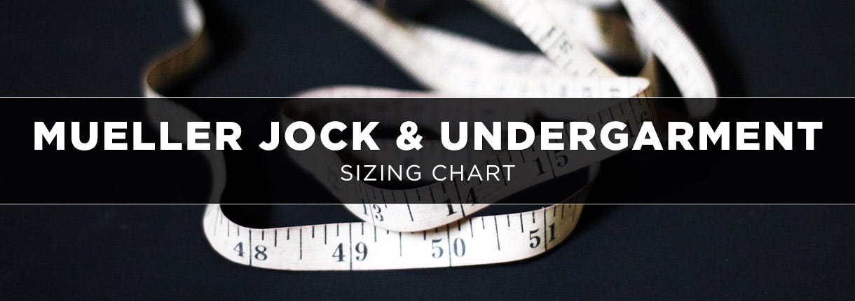  Mueller Jock & Undergarment Sizing Chart