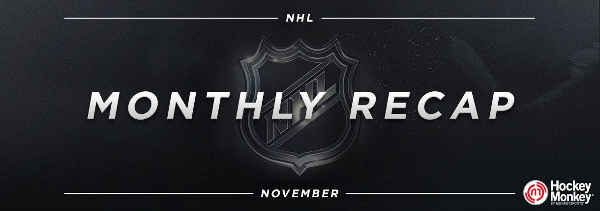  NHL Monthly Recap: November